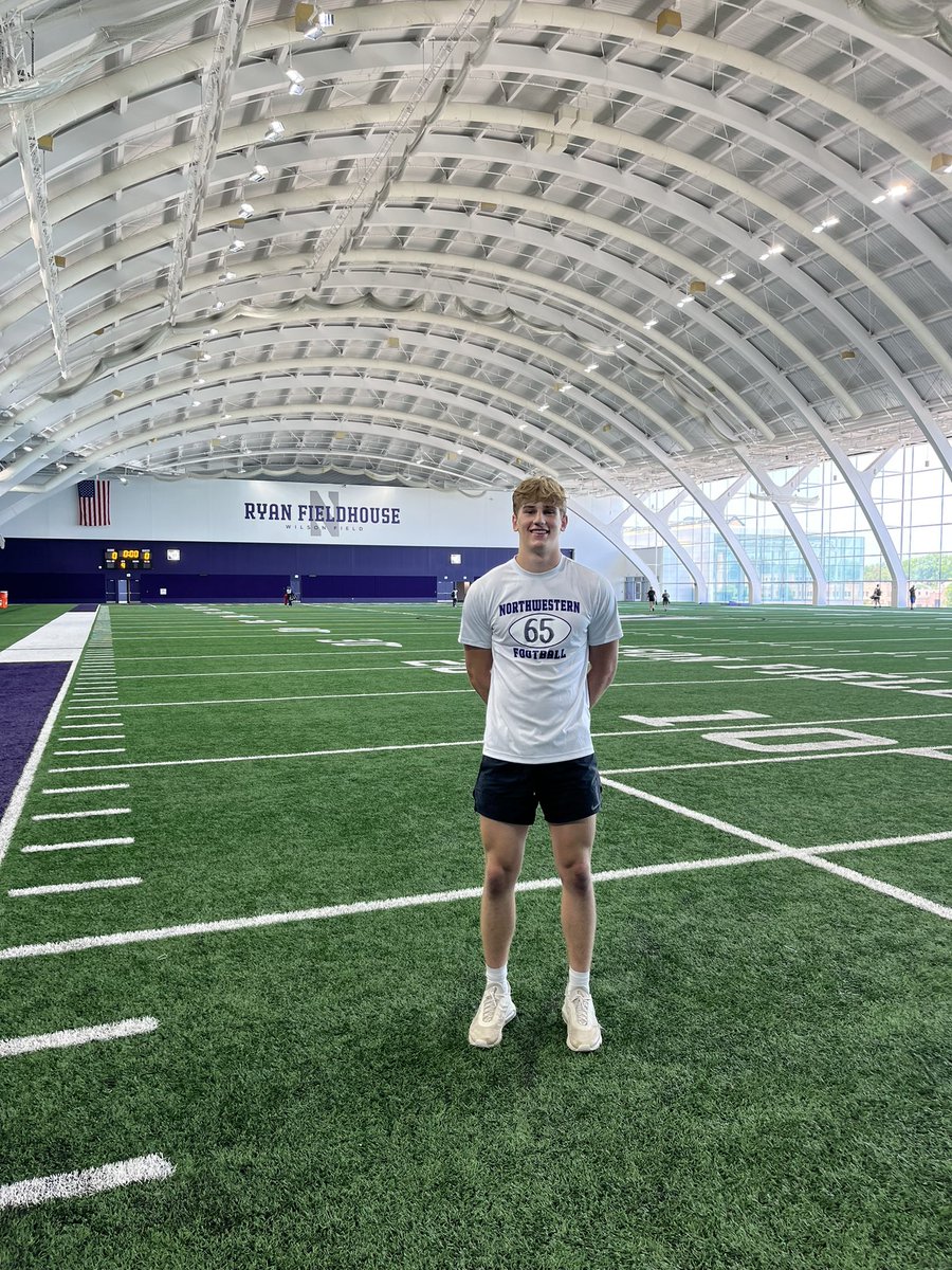 After a great camp and an amazing conversation with @coachfitz51 I am very humbled and blessed to have received an offer from @NUFBFamily‼️