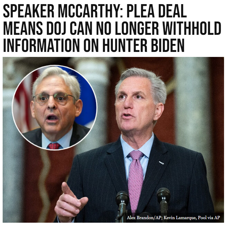 This is an interesting twist.

If an investigation isn't 'pending' any longer then the #DOJ can't stiff-arm those looking for more information as the case isn't an 'ongoing investigation'.

Perhaps that was the point all along.  Yes, Hunter is a complete degenerate.  But what if…