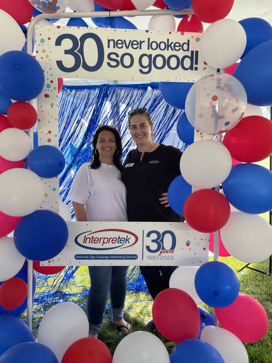 Interpretek's tweet photo. Selfie station fun at our 30th anniversary celebration!
#30NeverLookedSoGood #Interpretek #ASL https://t.co/rWFxqsa02q