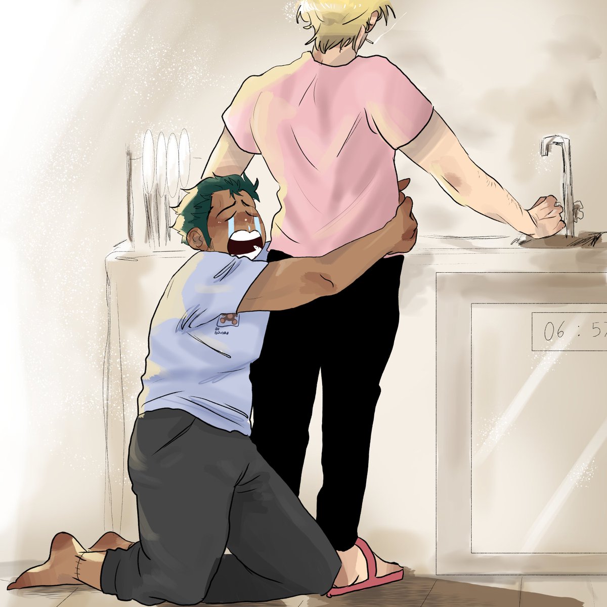 POV your boyfriend said "no sake it's 10 am and go take a shower."