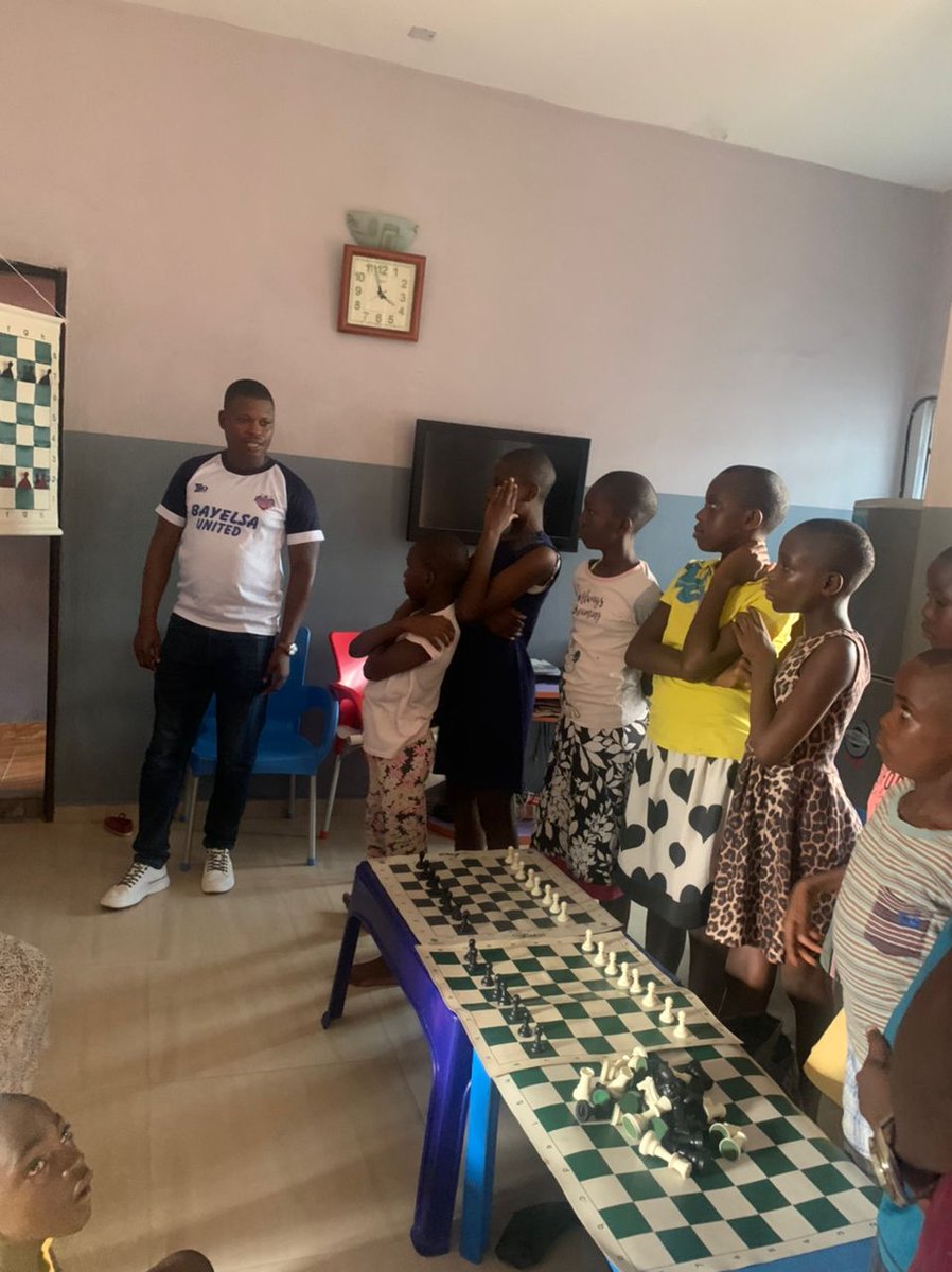 Community's chess outreach on the 16th of June was exciting. We visited the orphanage at Igbogene community in Bayelsa State.