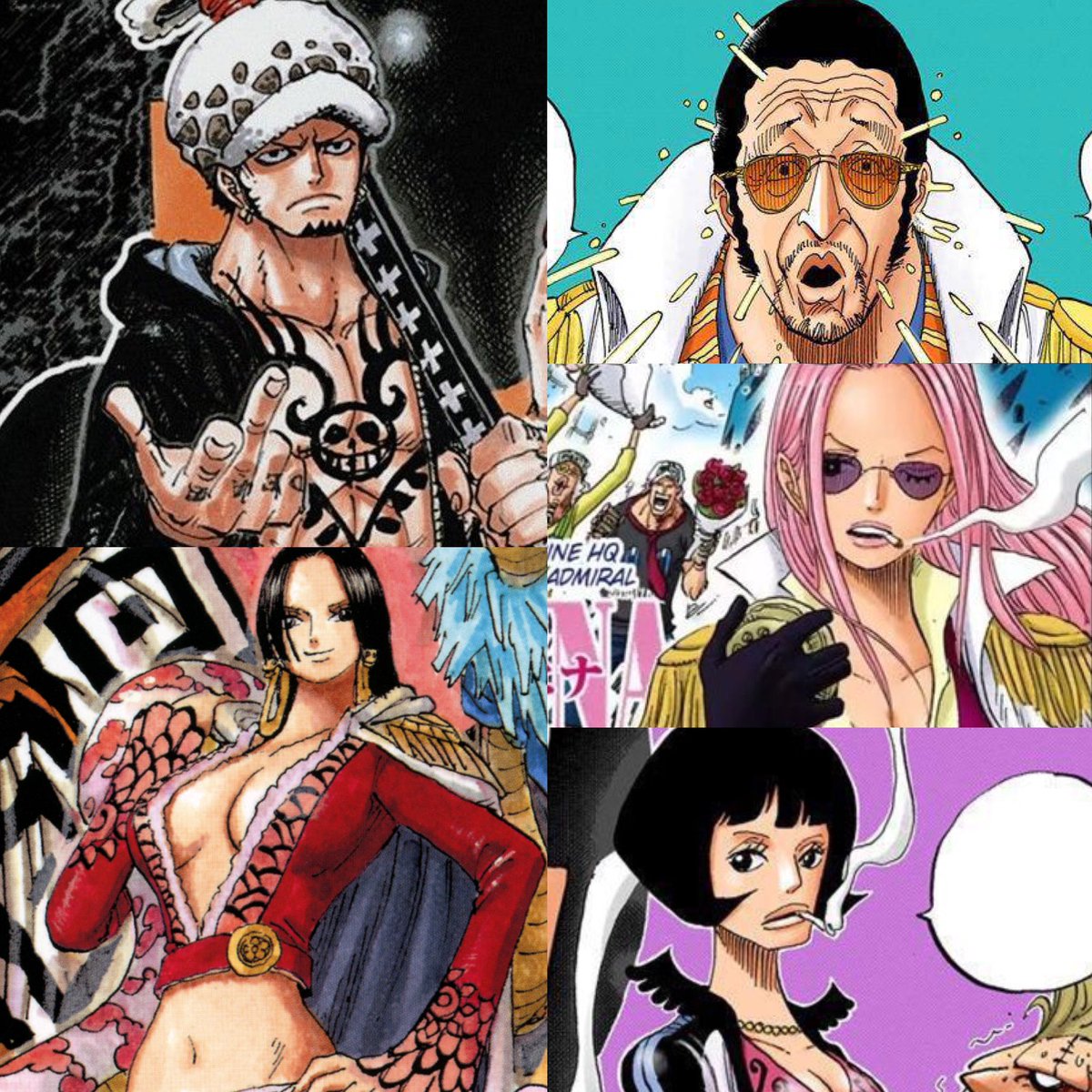 My Top 5 strawhat          Top 5 non strawhat