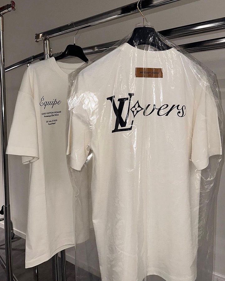Louis Vuitton Spring-Summer 2024 Show Hastag LVMENSS24 Pharrell Williams  Fan Gifts T-Shirt - Binteez