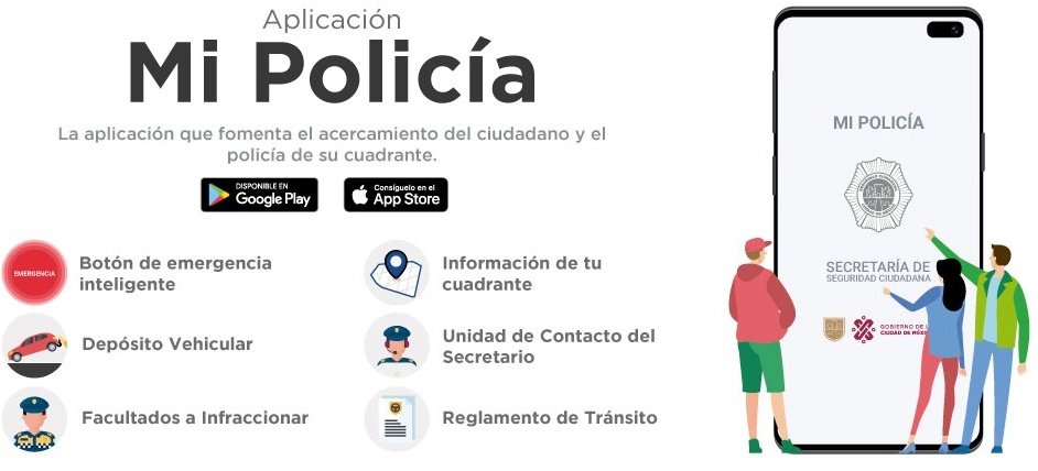 Conoce la aplicación móvil #MiPolicía. ¡Utilízala para cualquier emergencia! 
Descárgala 👇