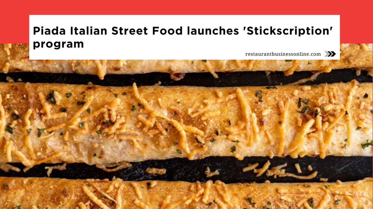 Restaurant Business on Twitter "Piada Italian Street Food on Tuesday joined the subscription 