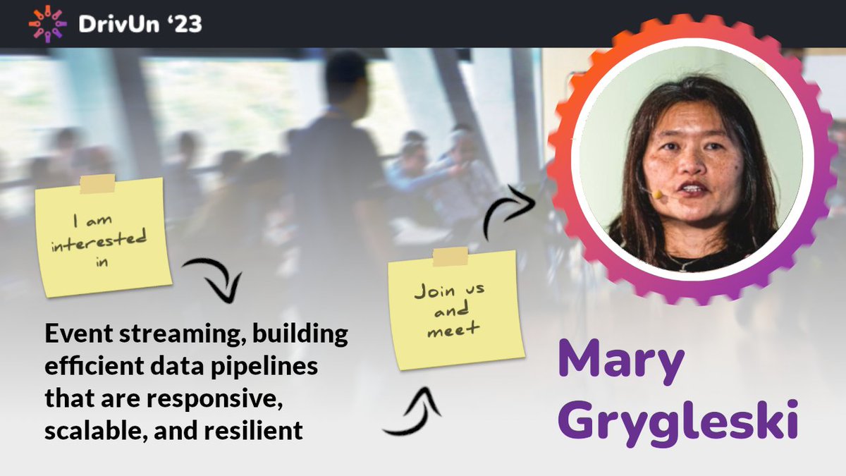Interested in #EventStreaming, building efficient data pipelines that are responsive, scalable, and resilient?

Then you should attend #DrivUn23 (a people-driven #unconference) and meet @mgrygles 

To register, visit drivun.co