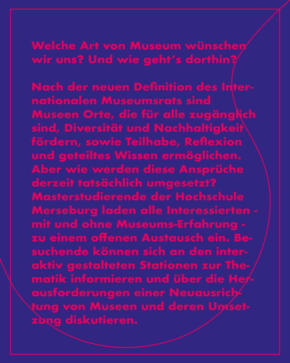Daniela89930190's tweet photo. Was und wie mutige Museen sein könnten und was das mit der neuen Museumsdefinition zu tun hat? -> Diskutiert mit am 29.6. in Merseburg -> Programm und Anmeldung:
https://t.co/rAaKgqxb1W https://t.co/sgVZvlX6hk