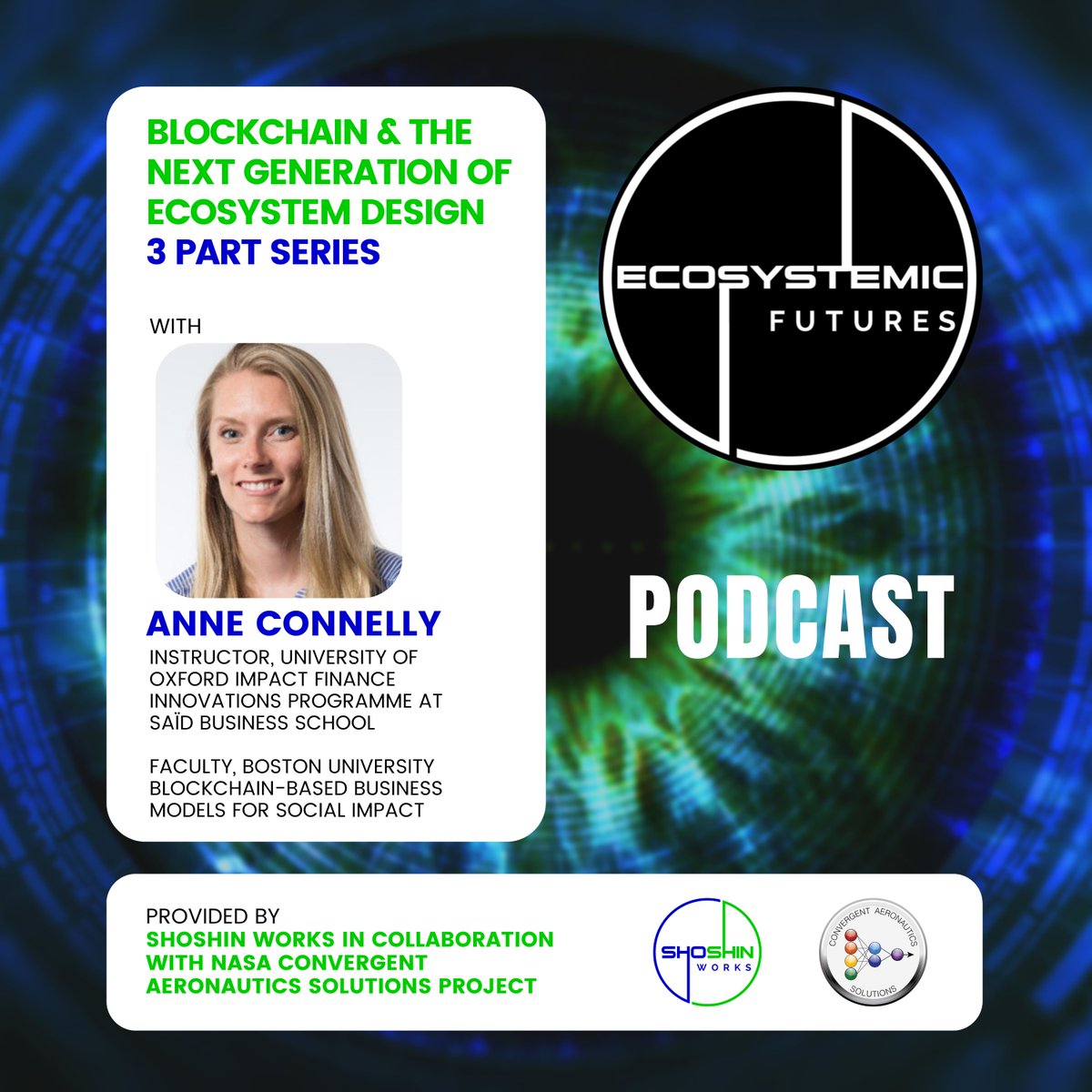 ShoshinWorks's tweet image. #EcosystemicFutures podcast with: @Anne_Connelly Part 1: Blockchain & The Next Generation of Ecosystem Design @marcoannunziata @james_mtc @nasa @shoshinworks @PIFGov @dyanfinkhousen apple.co/447CHsB