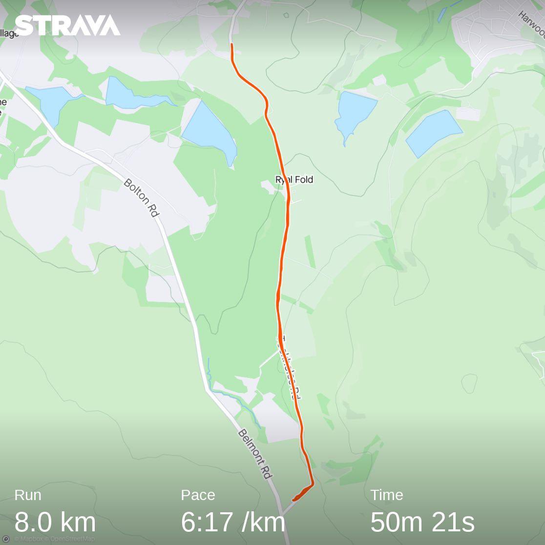 This evening’s run 🏃🏻‍♂️ 
Check out my run on Strava.
strava.app.link/LLH125u5MAb