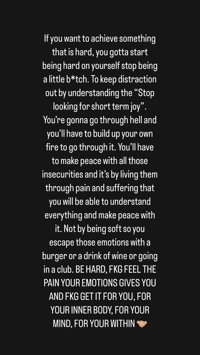 YOU GOT THIS FAM YOU ALWAYS DID! YOU JUST DONT BELIEVE IT #Stayhard