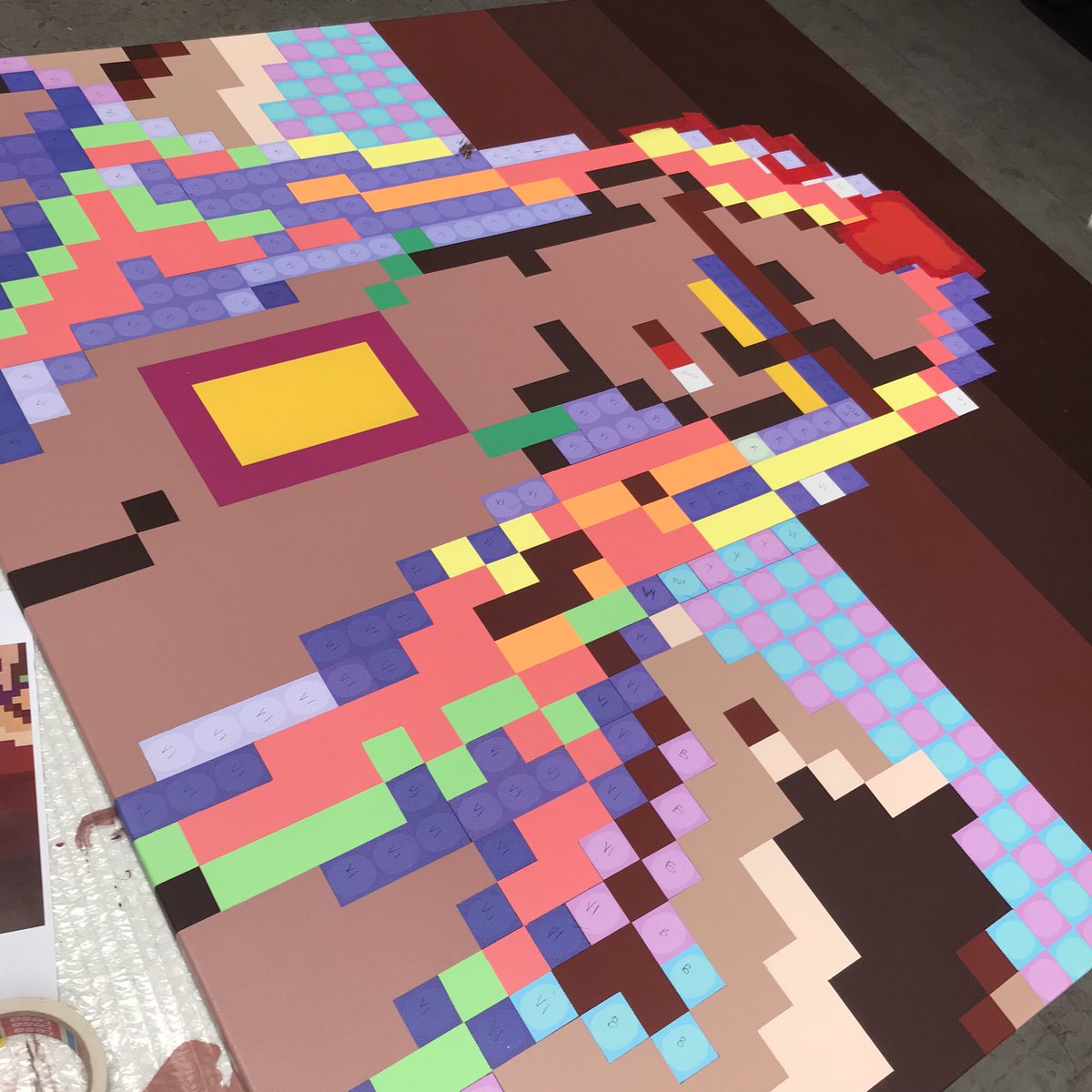 CryptoMadonne's tweet photo. ☀️ GN Holy Fam 🌙
Last 12 Hours to mint the “Beyond Reality“ open edition 🔥
Here the pictures of the physical piece that will be gift to one of the owners of the NFT in collab with @4kmira 
🌈 Link below ⬇️ https://t.co/twy2VibbVm