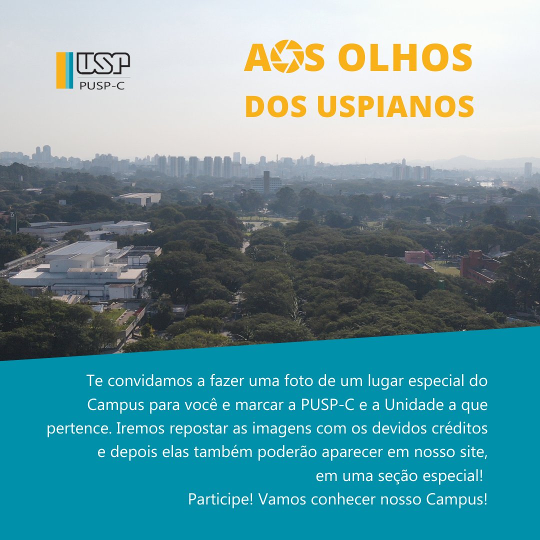 puspcapital's tweet photo. Nova campanha disponível em todas as redes sociais! Participe!
#usp #fotografia #uspcapital #Butantã #campususp https://t.co/MKVeFqPISN
