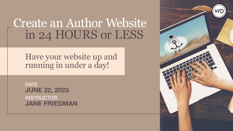 WritersDigest's tweet image. Every author needs a website! In this live two-hour webinar, publishing expert Jane Friedman teaches you how to use WordPress to get a basic website up and running in a day or less!

Register here: hubs.li/Q01V4yL90