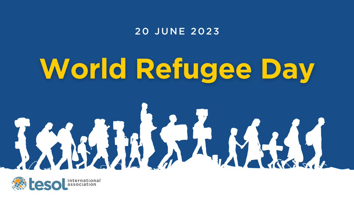 20 June is #WorldRefugeeDay! This year, take time to learn how you can help refugees in your community by visiting the @UnitedNations webpage about forcibly displaced persons. Learn more: buff.ly/3pbGdDl #TESOL