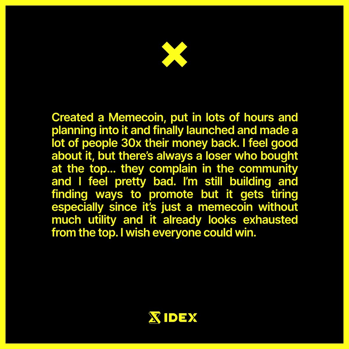 I wish everyone could win.