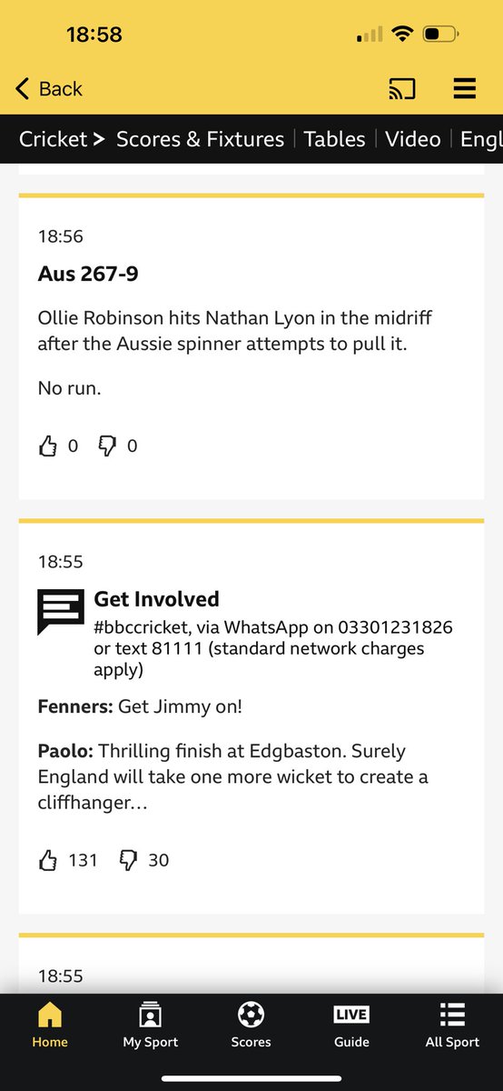 AAAAARRRRGGHHHHH!!!

Catching the score when I can and then #BBC make a typo in their coverage (wickets)

Still two wickets to get! #ENGvsAUS