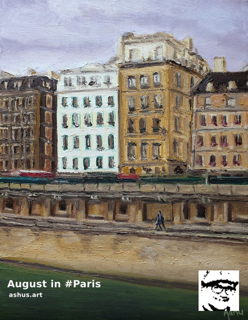 🖌️ 'August in #Paris' original #oilpainting by Ashu Shendé 

🖼️ ashus.art/products/augus…

📦 $270.00 Free S&H within US
🛫 Shipped to 15+ countries

#originalart #art #painting #fineart #visualart #contemporayart #SoulOfAshu