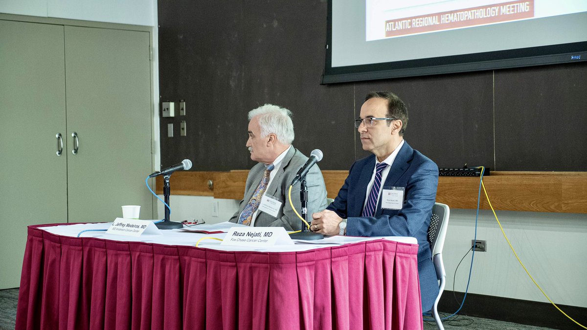 RezaMNejati's tweet photo. It was great hosting the recent Atlantic Regional Hematopathology Meeting at @foxchasecancer! Engaging discussions with Dr. Medeiros from @mdandersonnews on The Future Directions of Hematopathology. Looking forward to seeing everybody in our next meeting! #hemepath #leusm #lymsm https://t.co/josalMg2UA