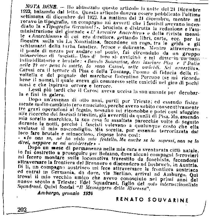 I fascisti al lavoro. 1922. Da 'Dizionario Bibliografico degli Anarchici Italiani' #CNR Pisa #IBS Pisa