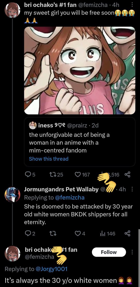Firy_Fox's tweet photo. Gotta love these misogynists using the old trick of putting 'white' in front of the most misogynistic statements to cover their asses . *pssssst guys it's not working* #mhafandom #BKDK #discourse #bakudeku #dudebros https://t.co/vNBftDnOqk