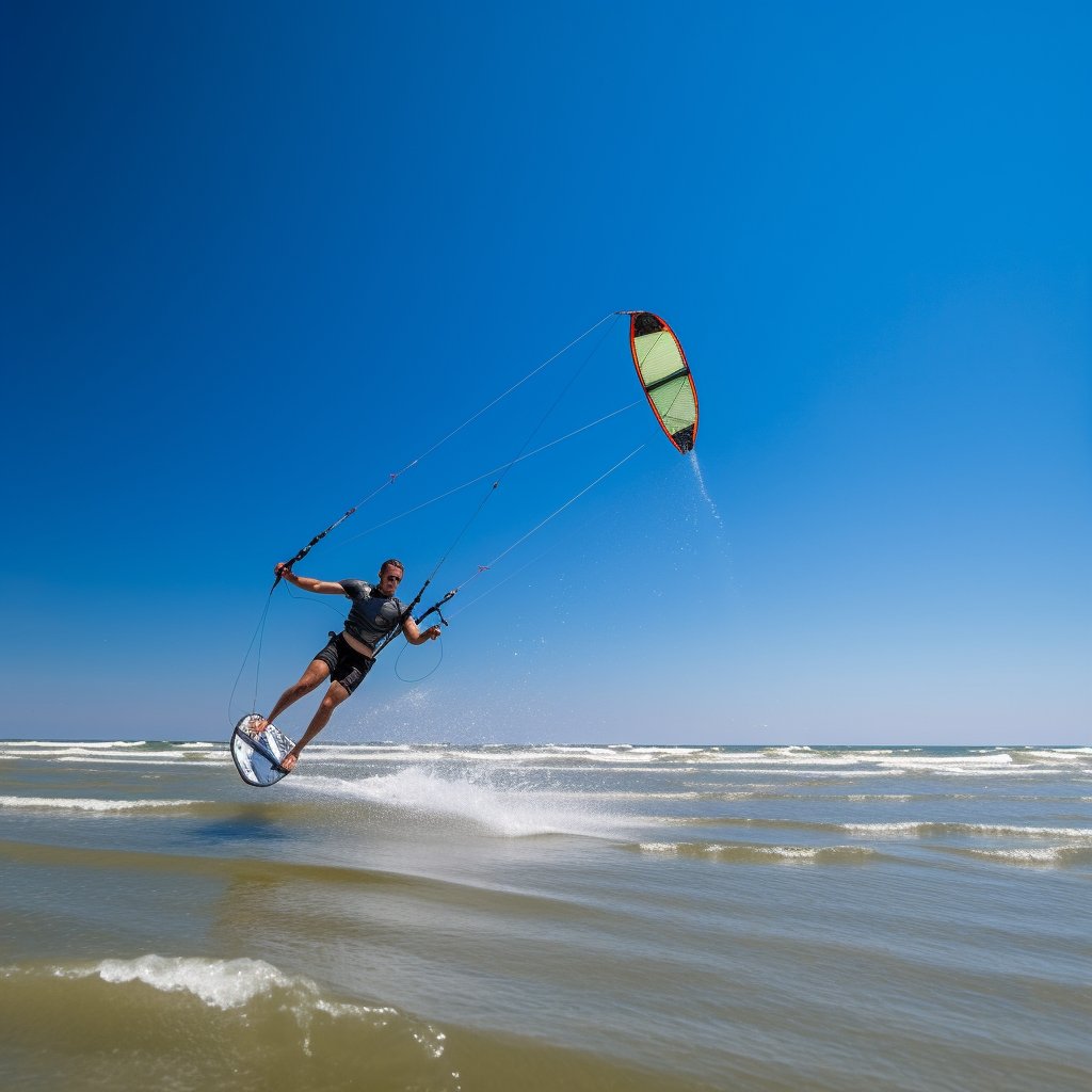 Kitesurfers on a virtual beach, made with Midjoyrney.

#kite
#kitesurfing 
#beach
#concept 
#idea 
#blusky 
#sport
#outdoor
#intheair
#shutterfaq 
#action
#sport
#sea
#watersports