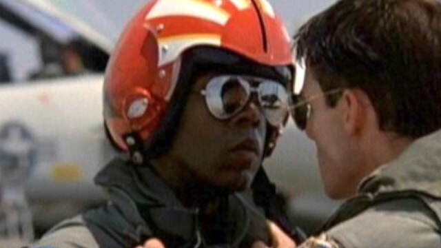 dhevans77's tweet photo. When you've watched as many films as I have, it's always surprising when I'm shocked I didn't realise it's the same actor in two different movies. 
Clarence Gilyard Jr. was Sundown in Top Gun and Theo in Die Hard. #SameActor https://t.co/GKBlaj5G9L