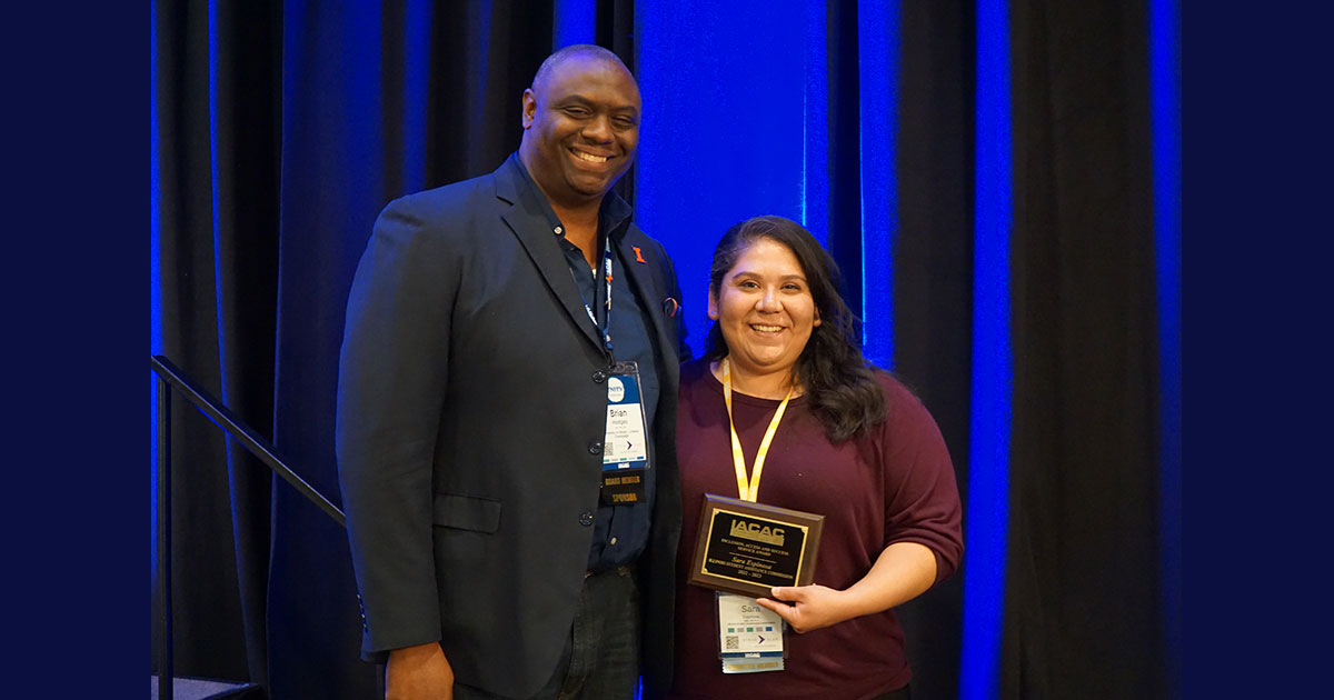 ISAC (@isacfinaid) on Twitter photo Kudos to Sara Espinosa who recently received <a href="/IACAC/">Illinois ACAC</a>’s Inclusion, Access, & Success Award! This award was presented to members who have been instrumental in making postsecondary ed opportunities available to historically underrepresented students. Congrats and thank you Sara! Kudos to Sara Espinosa who recently received <a href="/IACAC/">Illinois ACAC</a>’s Inclusion, Access, & Success Award! This award was presented to members who have been instrumental in making postsecondary ed opportunities available to historically underrepresented students. Congrats and thank you Sara!