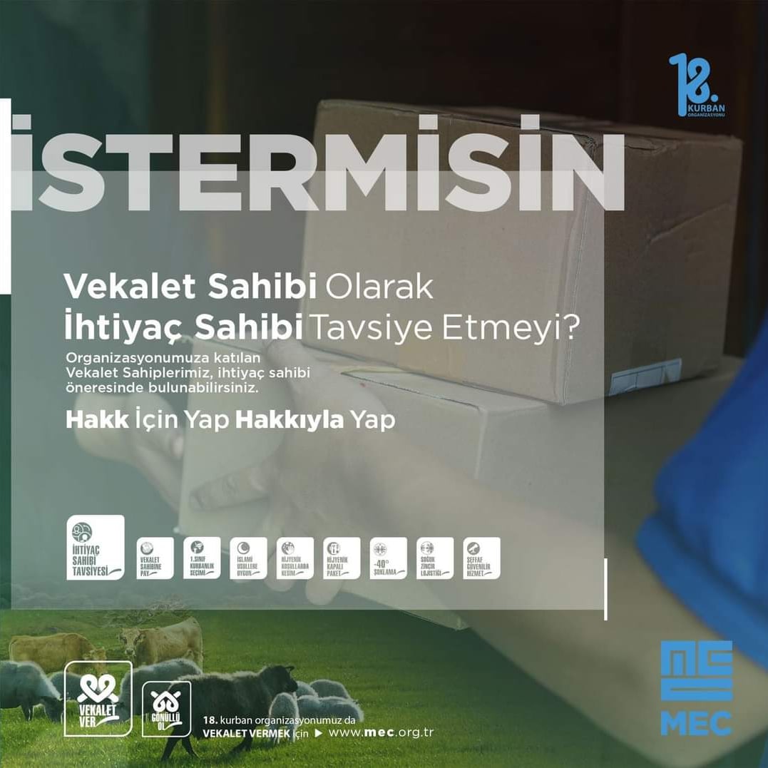 SivasMECCamii's tweet photo. #HakkıylaKurban
•Mahmud Es’ad Coşan Vakfı 
•Türkiye Kurban Vekalet Bedeli 5.900 TL’dir.
•Endonezya Kurban Vekalet Bedeli 3.750 TL’dir.
•Detaylı bilgi ve vekalet için: https://t.co/zYpCwyWBcY