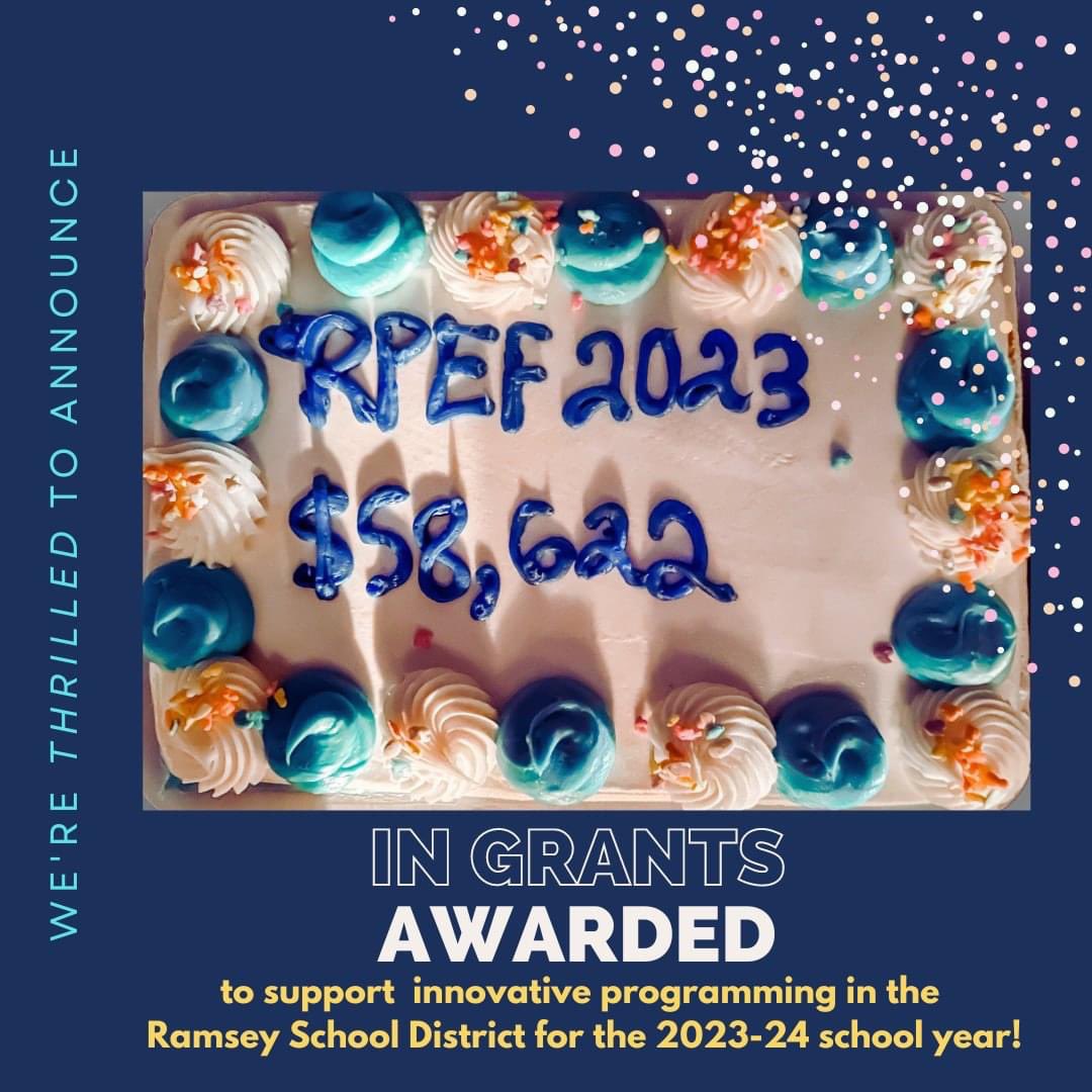 Ramsey Ed Foundation (@rpefnj) on Twitter photo 🎉We're thrilled to announce a total of $58,622 in grant funding to be awarded to the <a href="/ramseyNJschools/">Ramsey School District</a> for 2023-24! These funds will support 17 innovative grants across all of Ramsey’s schools:
<a href="/RamseyHSNJ/">Ramsey High School</a> <a href="/RSDsmithschool/">Smith Middle School</a> <a href="/datersocial/">DATER ELEMENTARY SCHOOL</a> @TisdaleSchool <a href="/Hubbard_School/">MaryAHubbardSchool</a> 🎉We're thrilled to announce a total of $58,622 in grant funding to be awarded to the <a href="/ramseyNJschools/">Ramsey School District</a> for 2023-24! These funds will support 17 innovative grants across all of Ramsey’s schools:
<a href="/RamseyHSNJ/">Ramsey High School</a> <a href="/RSDsmithschool/">Smith Middle School</a> <a href="/datersocial/">DATER ELEMENTARY SCHOOL</a> @TisdaleSchool <a href="/Hubbard_School/">MaryAHubbardSchool</a>