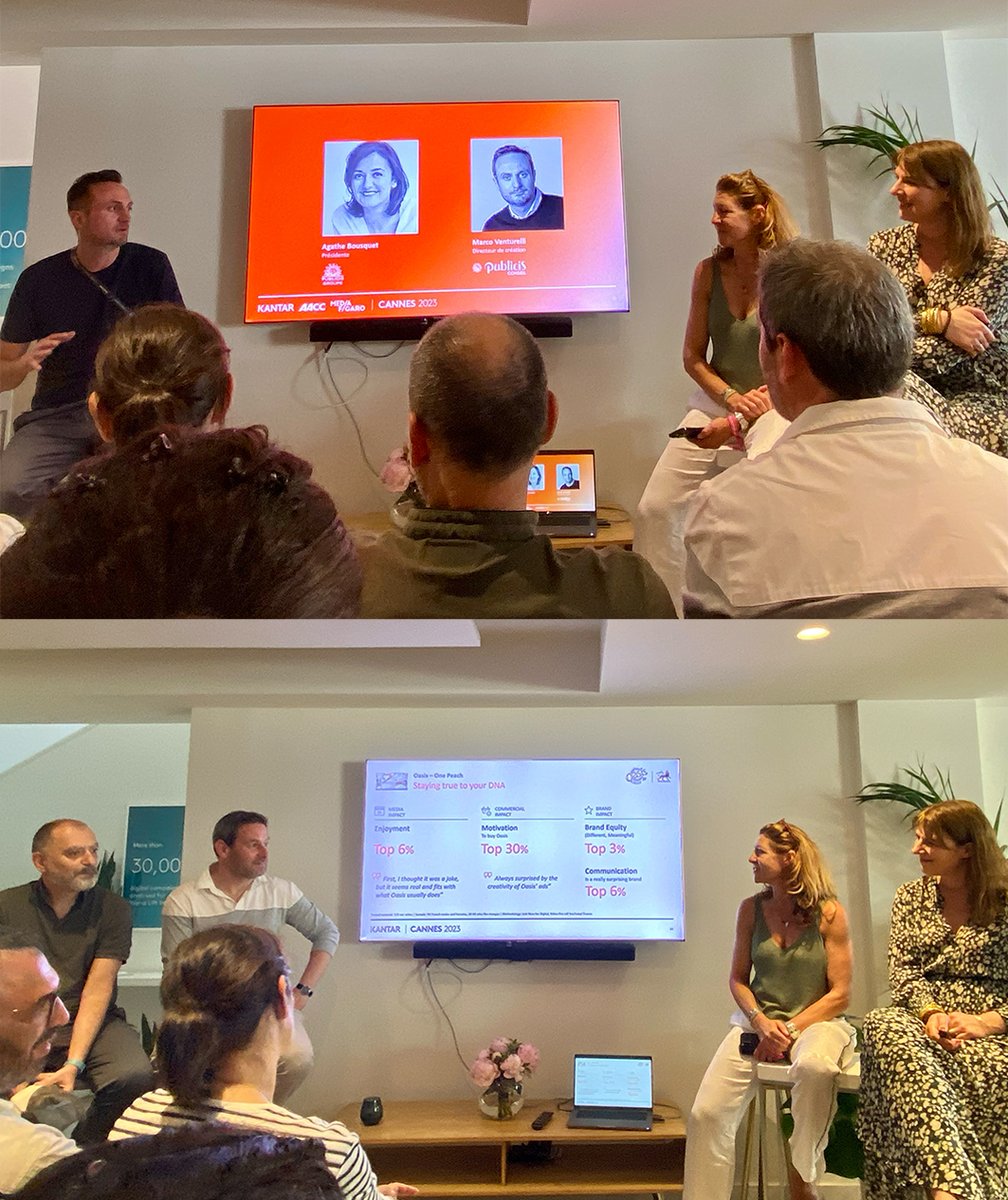 publicis_france's tweet photo. #creativityisbusiness @Kantar @AACClive
1. Plug Inn @renaultgroup transformer un problème business en un nouveau business model @marcoventurelli @PublicisConseil
2. Oasis One Peach @oasisbefruit le lien par la culture pop/urbaine @youriguerassimov @ben_taieb @MarcelAgency https://t.co/2YRYrhnwNl