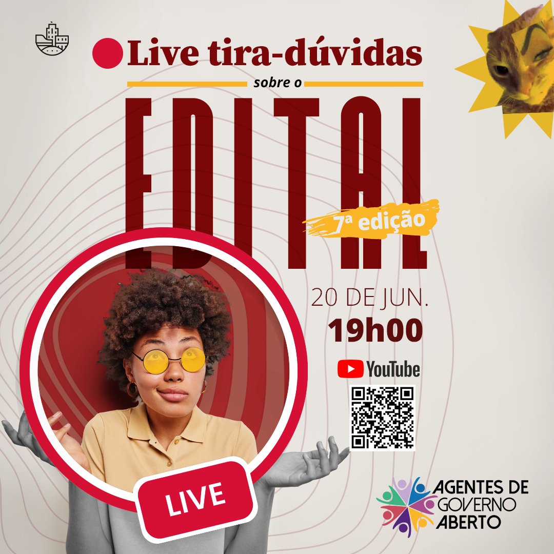 govabertoprefsp's tweet photo. Oieee

Aparecemos para fazer um convite relâmpago, hoje mesmo! Nós teremos nossa live sobre o edital do Programa Agentes de Governo Aberto 2023/2024. 

Quer se tornar uma agente ou um agente? Assista no link: https://t.co/58ivyRsCME https://t.co/pIkD2GvkEq