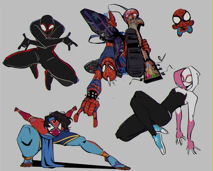 more spider stuff :] #SpiderManAcrossTheSpiderVerse