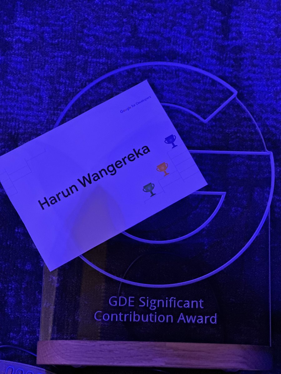Really humbled and honored to be nominated and come number two in the @GoogleDevExpert Significant Contribution Award 🥹🥹  at #GoogleIOConnect Community Mixer Event. To more community contributions 🥂