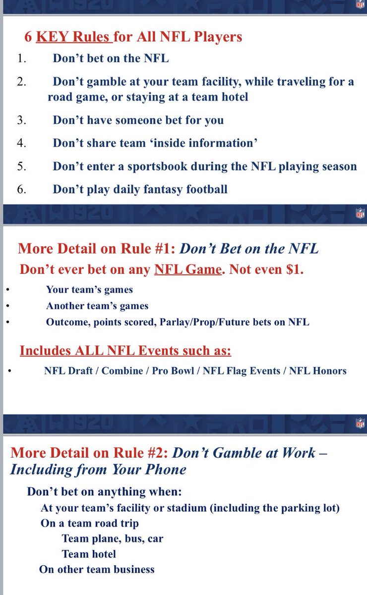 Covers on Twitter "The NFL has shared some key sports betting rules