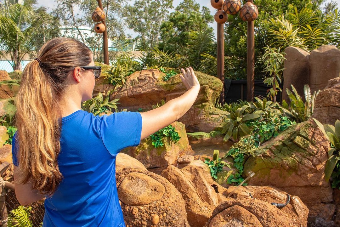 Disney shared new photos of Imagineers testing at Journey of Water, Inspired by Moana. Disney says 'Imagineers have begun to teach water how to play' as they 'test and prepare our next attraction to welcome guests later this Fall to World Nature in EPCOT' at Walt Disney World.
