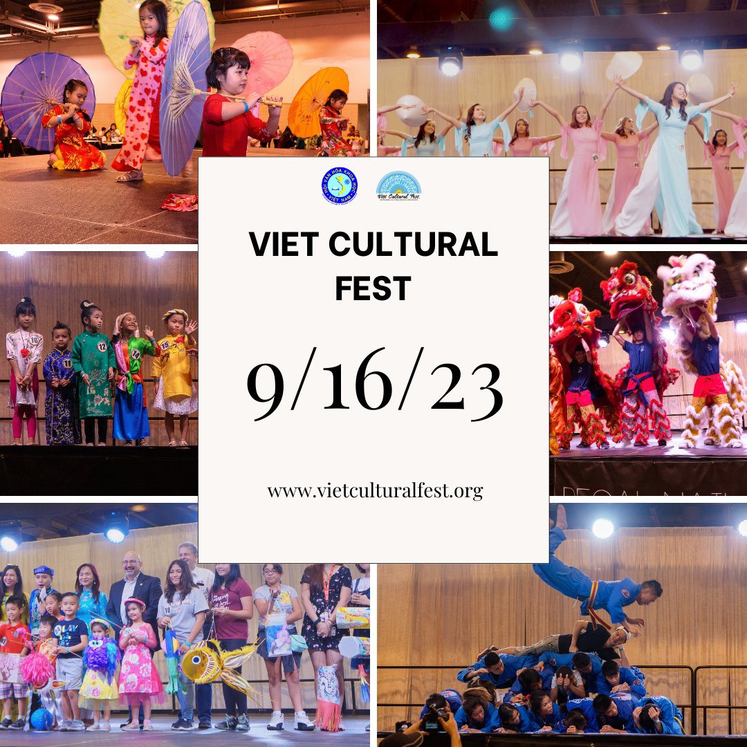 vculturalfest's tweet photo. The Vietnamese Culture &amp; Science Association (VCSA) is so excited to announce that we're bringing back Viet Cultural Fest from its debut in 2019! Save the date! VCF 2023 will be on 9/16/23 at NRG Center in Houston, TX.

https://t.co/KTTGNAU7NZ https://t.co/5AMGkNztuc