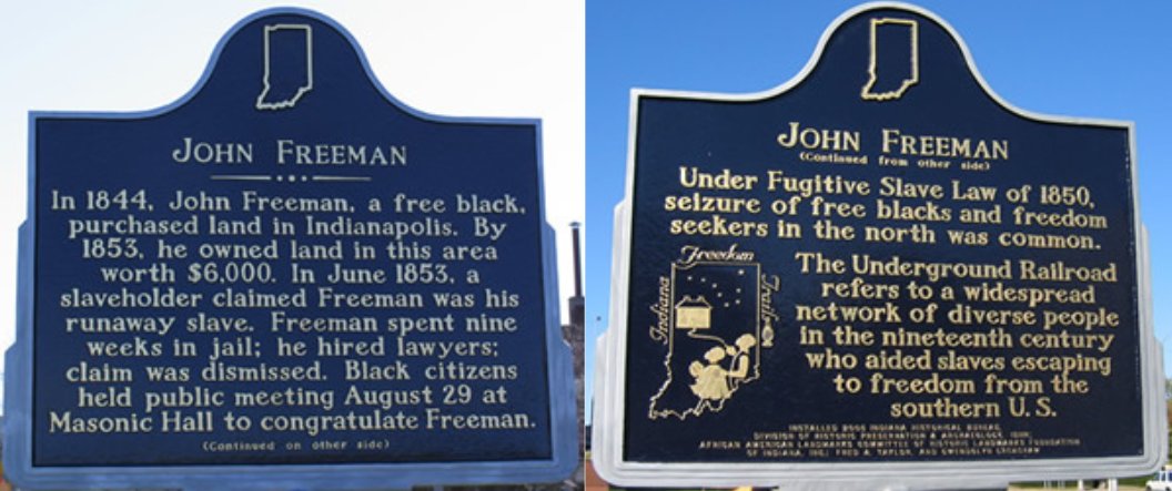 #OTD 1853, John Freeman, a free person of color, was arrested in Indianapolis. Pleasant Ellington alleged Freeman was his property & that he had fled from him years ago when he lived in Kentucky. Learn about Freeman's ordeal: blog.newspapers.library.in.gov/in-print-and-o…