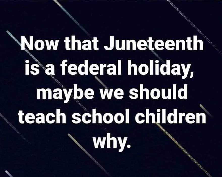 #justathought 💭 #toosoon 🤷🏽‍♂️
#Juneteenth