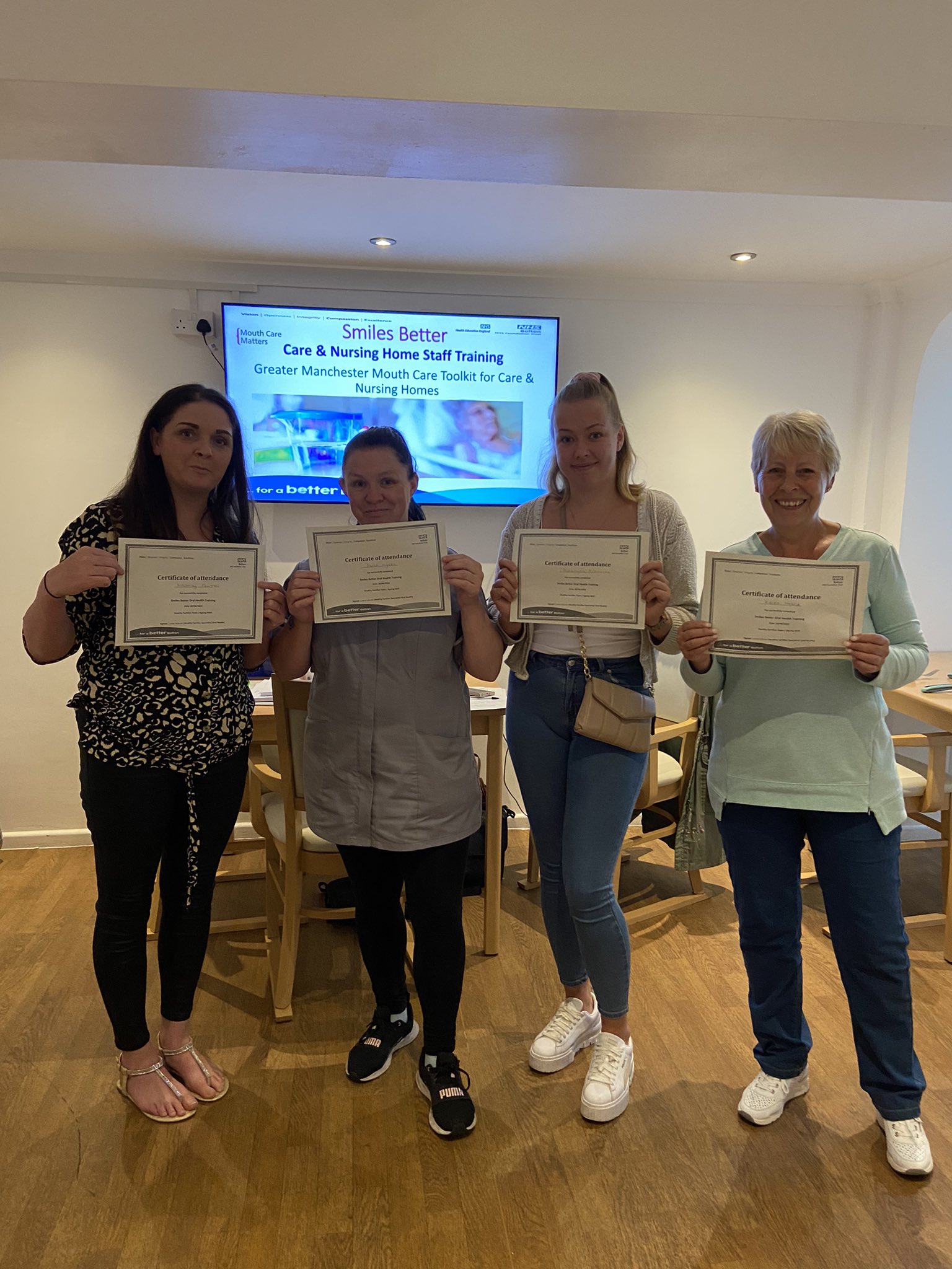 Lorna Dibnah on Twitter "‘Smiles Better’ mouth care training delivered