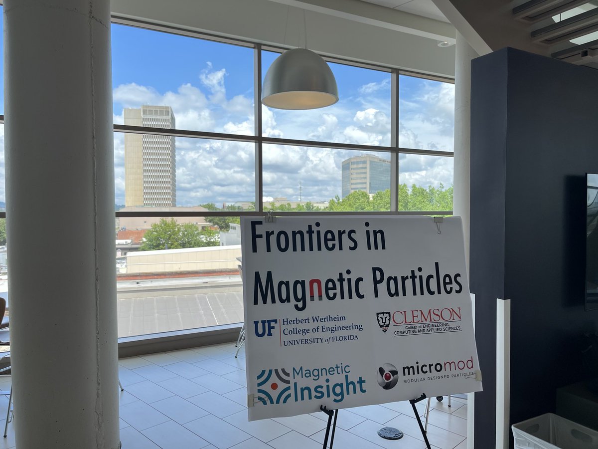 ThompsonMefford's tweet photo. Setting up for the Frontiers in Magnetic Particles meeting in beautiful Greenville, SC. https://t.co/8NPL3VTZBu https://t.co/1ViTa8gvoa