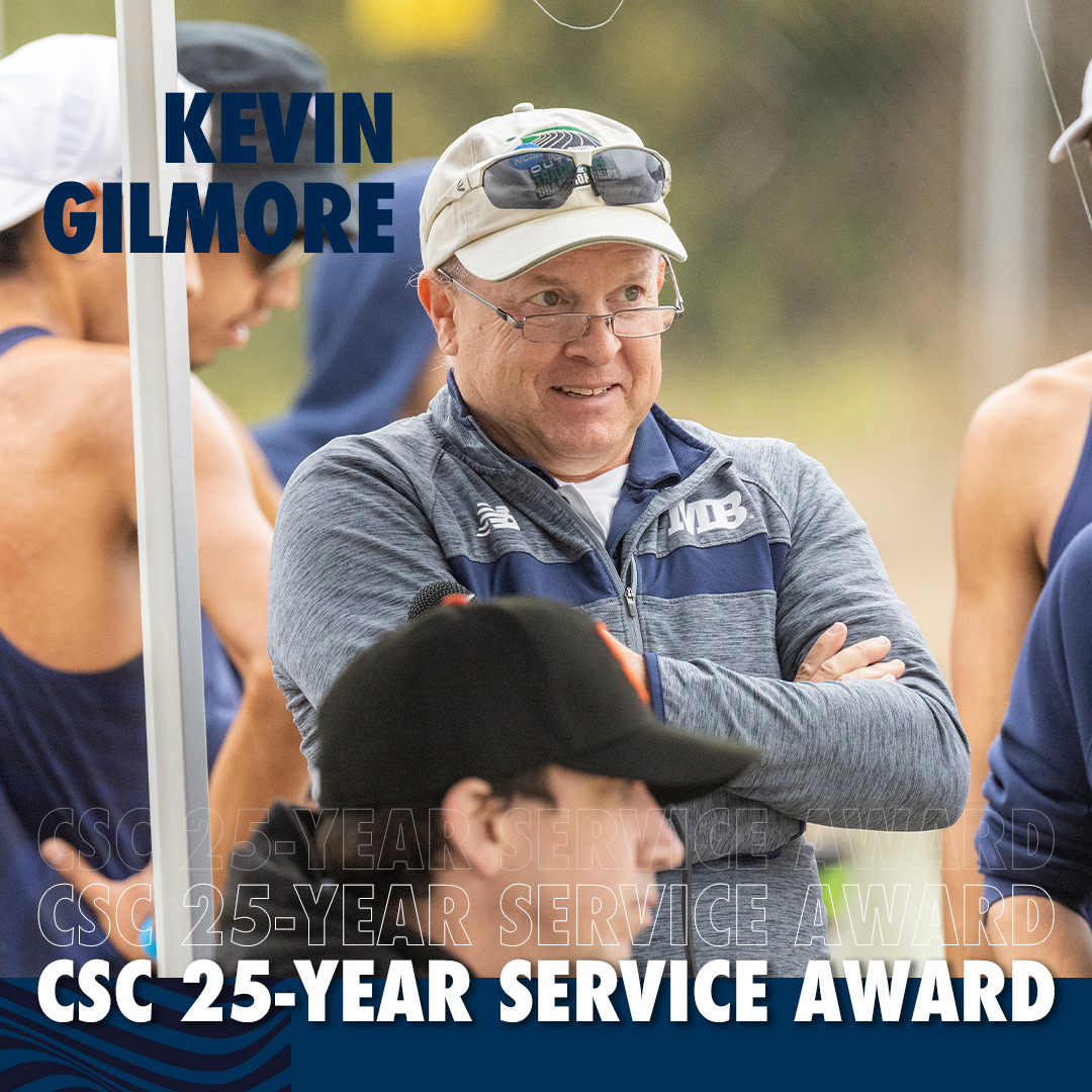 OtterAthletics's tweet photo. Congratulation to CSUMB Asst Athletic Director for Communications Kevin Gilmore on earning his 25-year award from @CollSportsComm. Gilmore has spent the past 12 years of his career at the helm of the Otters Sports Communications Department! #MakeWavesMB https://t.co/hNrk3rufhi https://t.co/71ypj0enlM