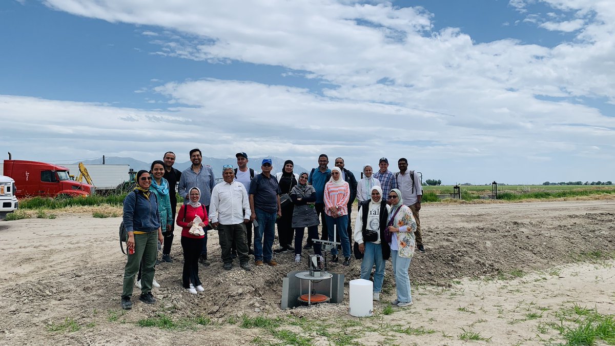 For 10 days, the entire <a href="/TheAgricolaTeam/">The Agricola Research Team - Utah State University</a> and <a href="/USUWaterLab/">Utah Water Research Laboratory</a>, <a href="/USUcrops/">USU Extension Crops</a> faculty, under <a href="/USAID/">USAID</a> sponsorship, is conducting a workshop for our colleagues from several universities in Egypt on new technologies for irrigation, water management,  remote sensing #satellites and #drones