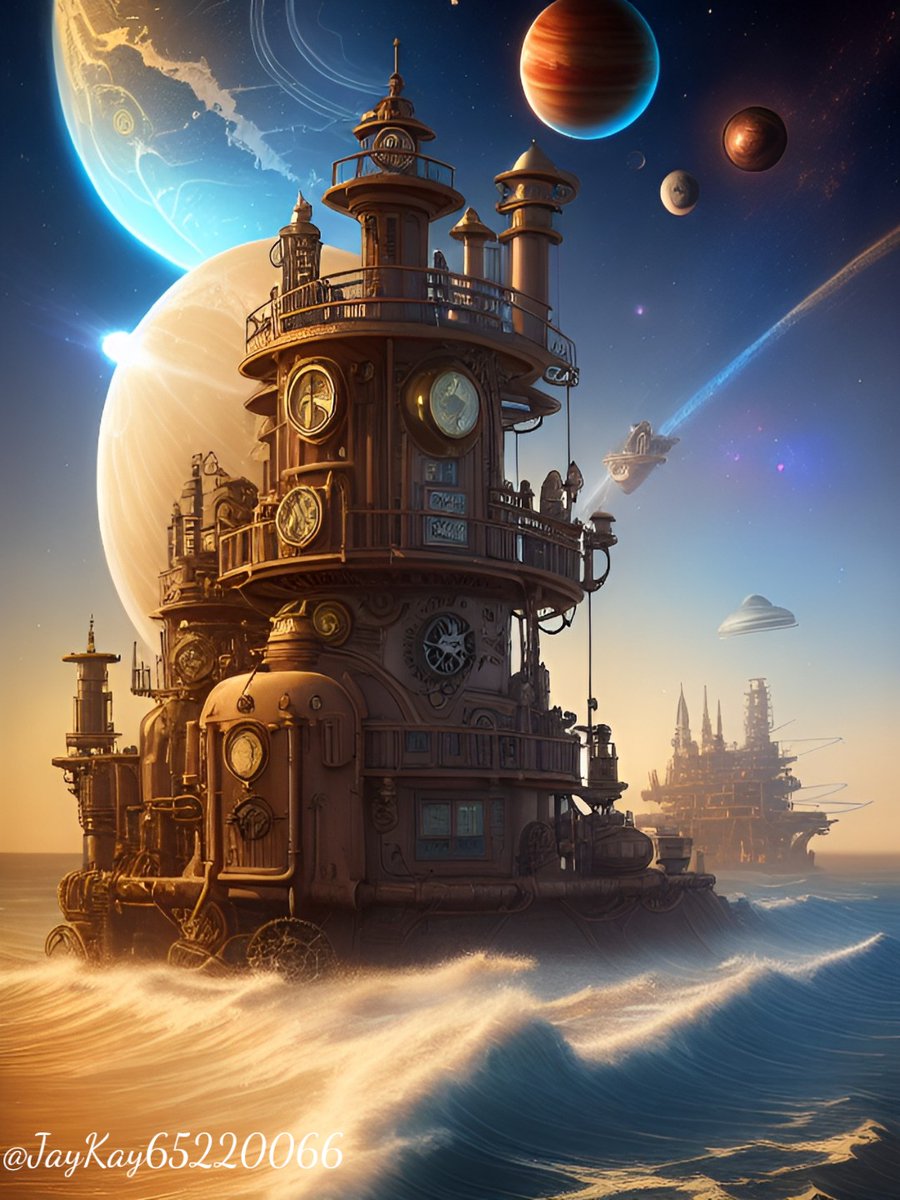 Steampunk Ocean
#scifi #sciencefiction #digitalart #aiart #aiartcommunity #AiArtSociety #Etsy