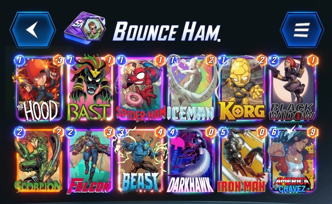 Annoy Them 'Til They Quit With Bounce Ham!
A barrage of ice, rocks, bites, stings, and bonks will impair them enough for your giant Darkhawk, Demons, and Ironman to finish things out. This Deck had an insane 72% win rate over 50+ games, its the real deal!
Full Highlights Below 👇