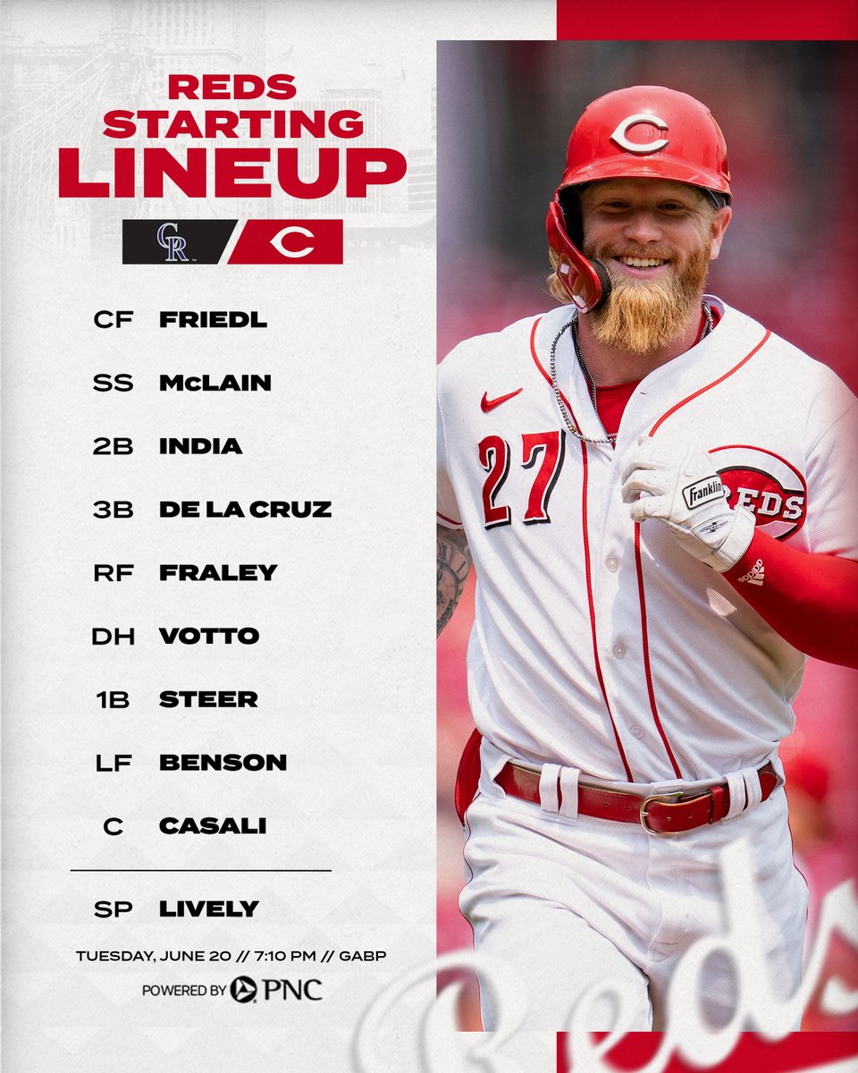 Reds's tweet photo. back at it

Powered by @PNCBank https://t.co/ej6NJaFiYN
