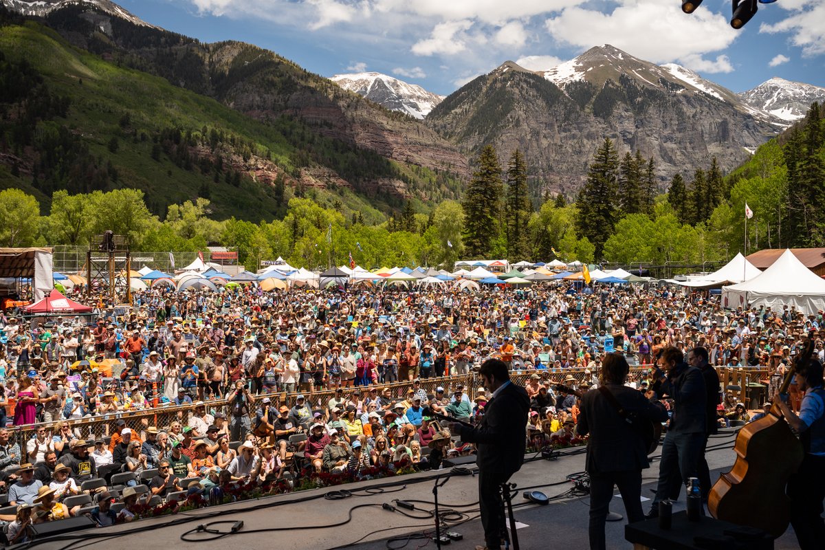 Punch Brothers were born and raised at/by the Telluride Bluegrass Festival so we can’t imagine a better way to bring 18 glorious years with Gabe in for a landing than Sunday’s sets. Gabbers, we love you forever. This band wouldn’t have come to be without you. 
📸: Jay Strausser