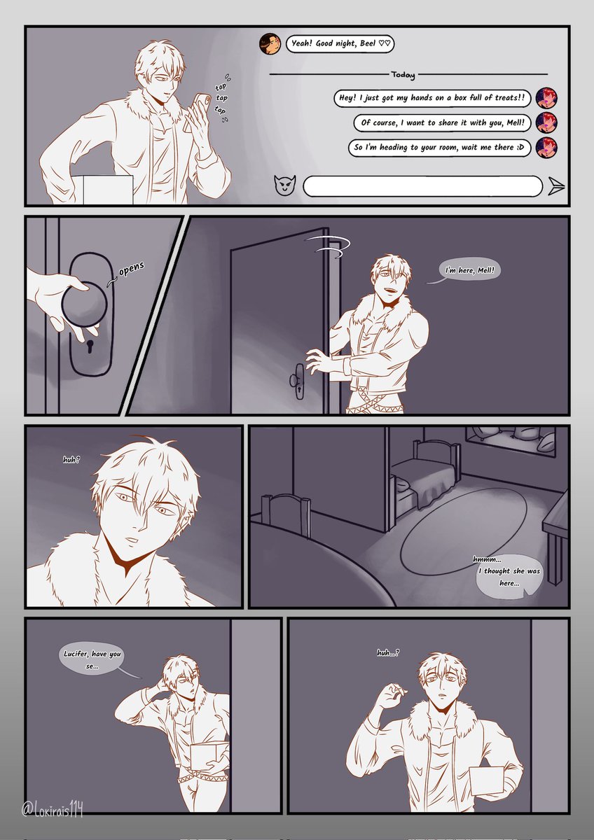 It took me ages!!! Hahaha but here's my pov of MC's (me) disappearance in #ObeyMeNightbringer and how Beel reacted to that news.

I hope the next page is finished in a few days :D

(Page 1/?)
#obeyme #obeymebeelzebub #obeymemc #obeymefanart
