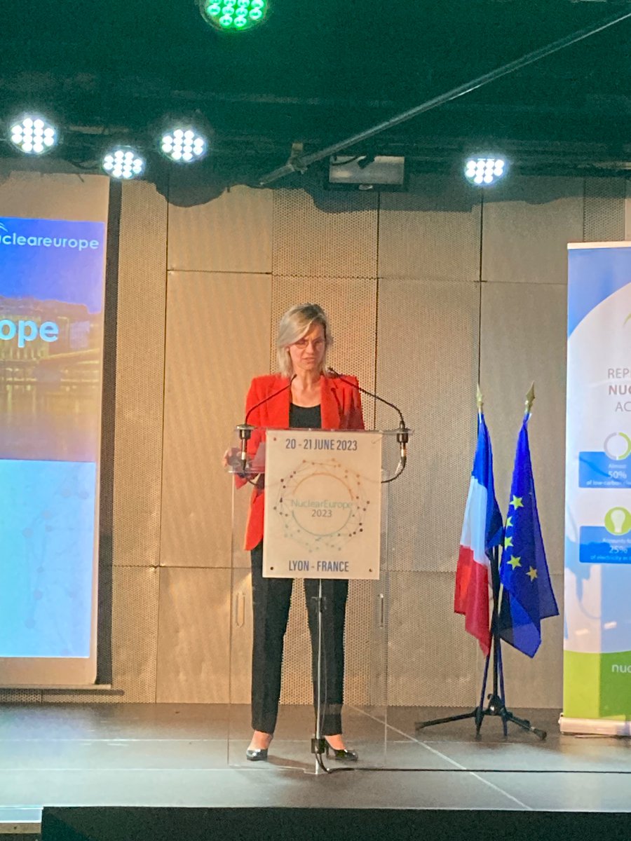 MariealixMs's tweet photo. « Nuclear  is back » @AgnesRunacher  à l’occasion de la conférence @Nucleareurope à #Lyon. 

Plus d’infos bientôt sur @TankEnergies 

#nuclear https://t.co/p9Dx9qvPMR