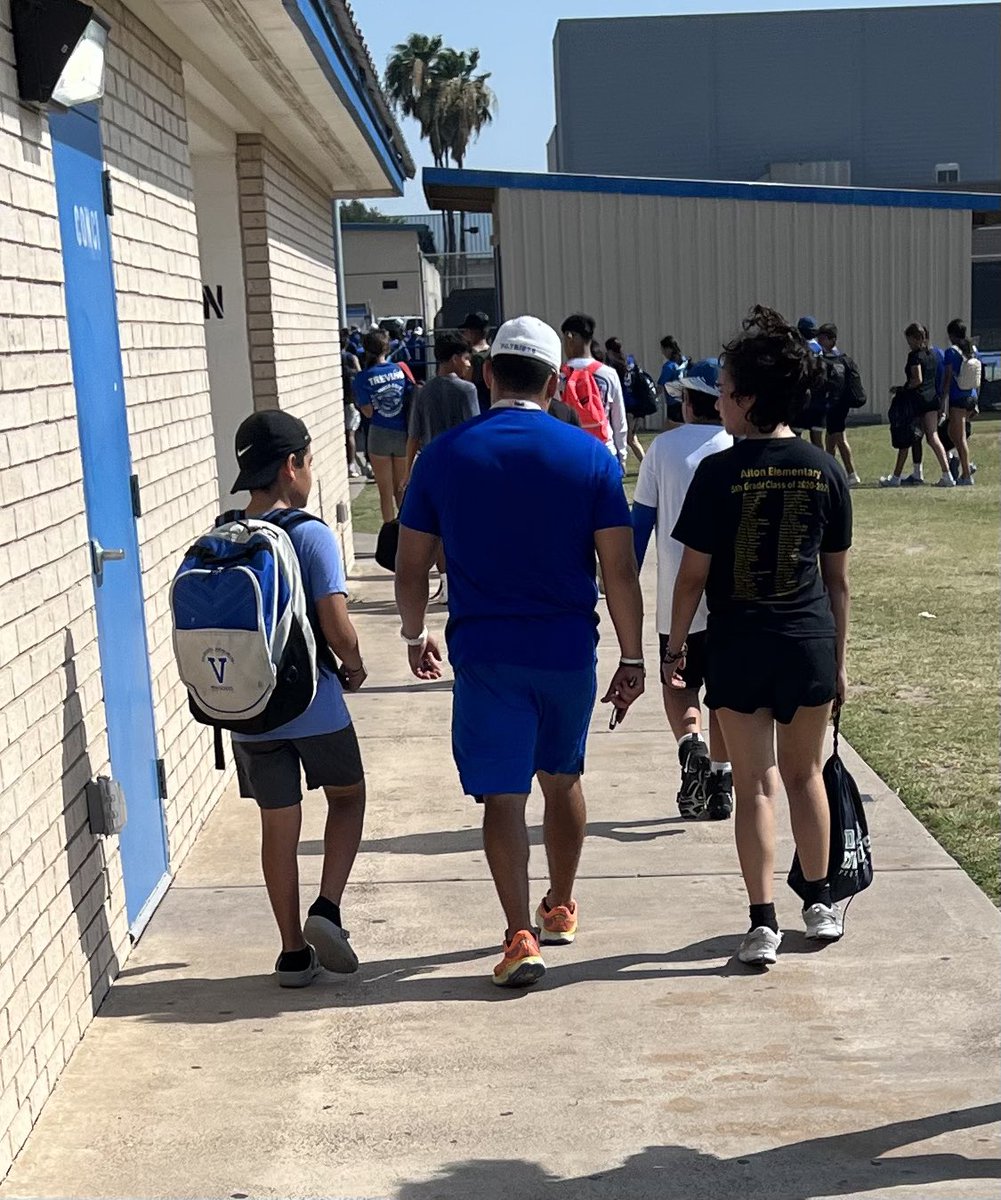 This is my kind of picture!!!! It doesn’t get better than a father and his children putting in work together!!! This is Coach Hernandez, our RB coach, and his son and daughter heading in after another hard morning of work today at Summer S&C!!!