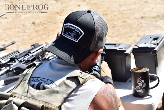 BonefrogCoffee's tweet photo. Nothing more American than Bonefrog Coffee to fuel a day at the range.
Visit https://t.co/eqGcX57KIM to get your hats, mugs, and favorite roast today.
#veteranowned #BonefrogCoffee #coffee https://t.co/lBgKGTSvNq